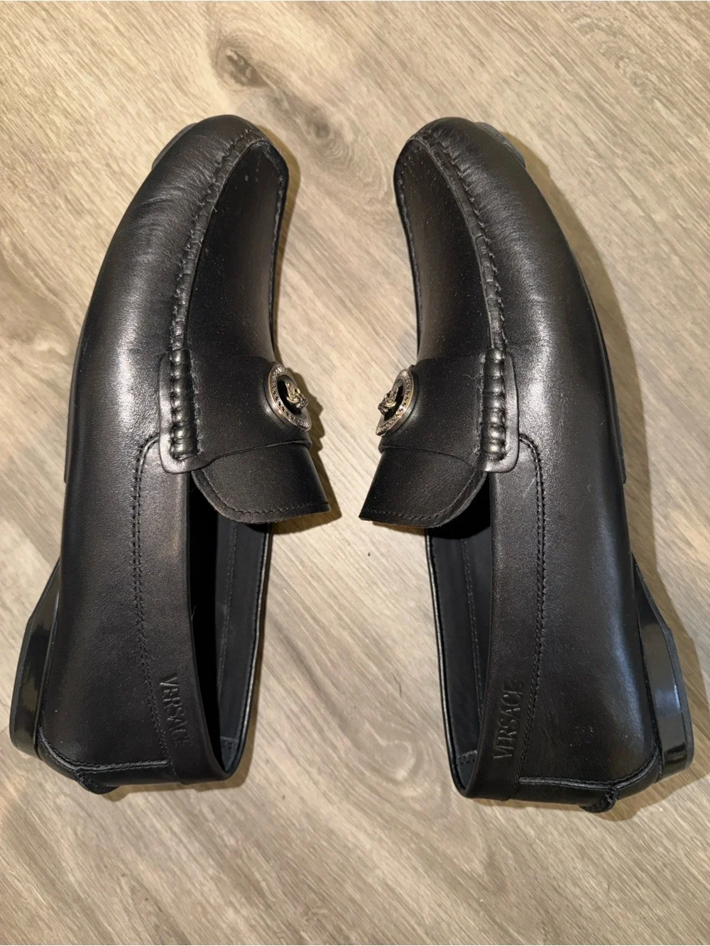 Authentic Versace leather dress loafers